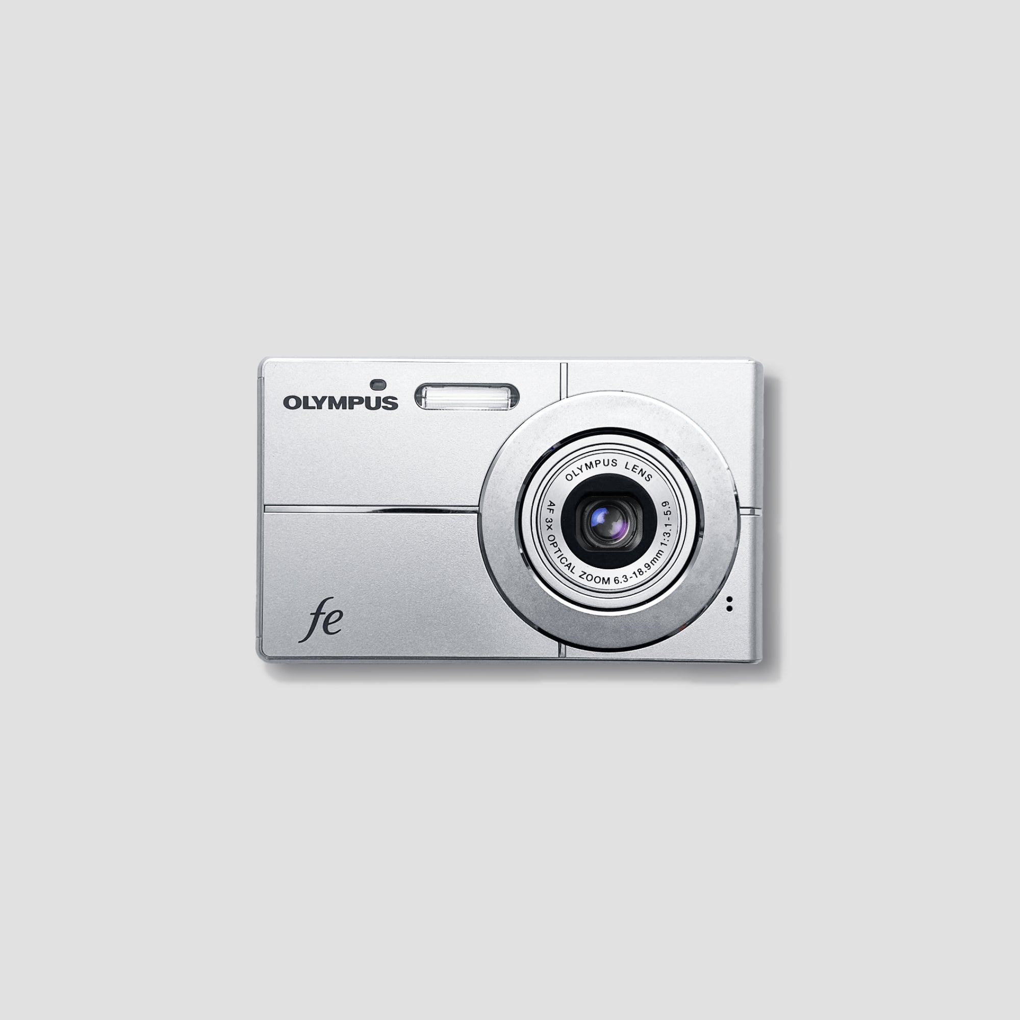 OLYMPUS fe-3000 シルバー OLYMPUS FE-3000 SILVER DIGITAL CAMERA WITH 1 BATTERY