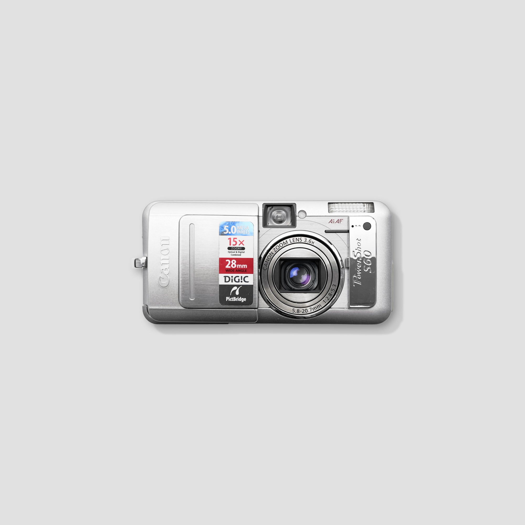 Canon PowerShot S60 動作品　　　[3322] Canon PowerShot S60 5.0MP Digital Camera - Silver for sale