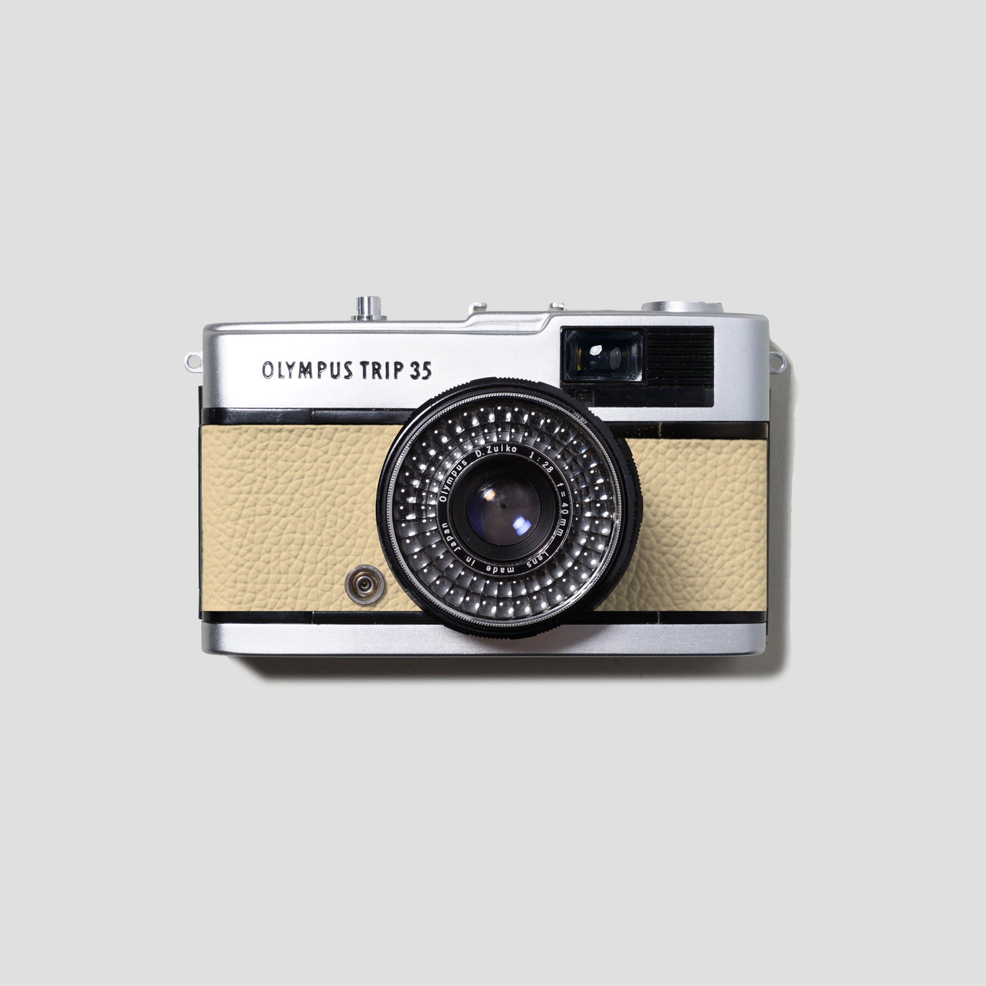 Olympus Trip 35 Creme Leather