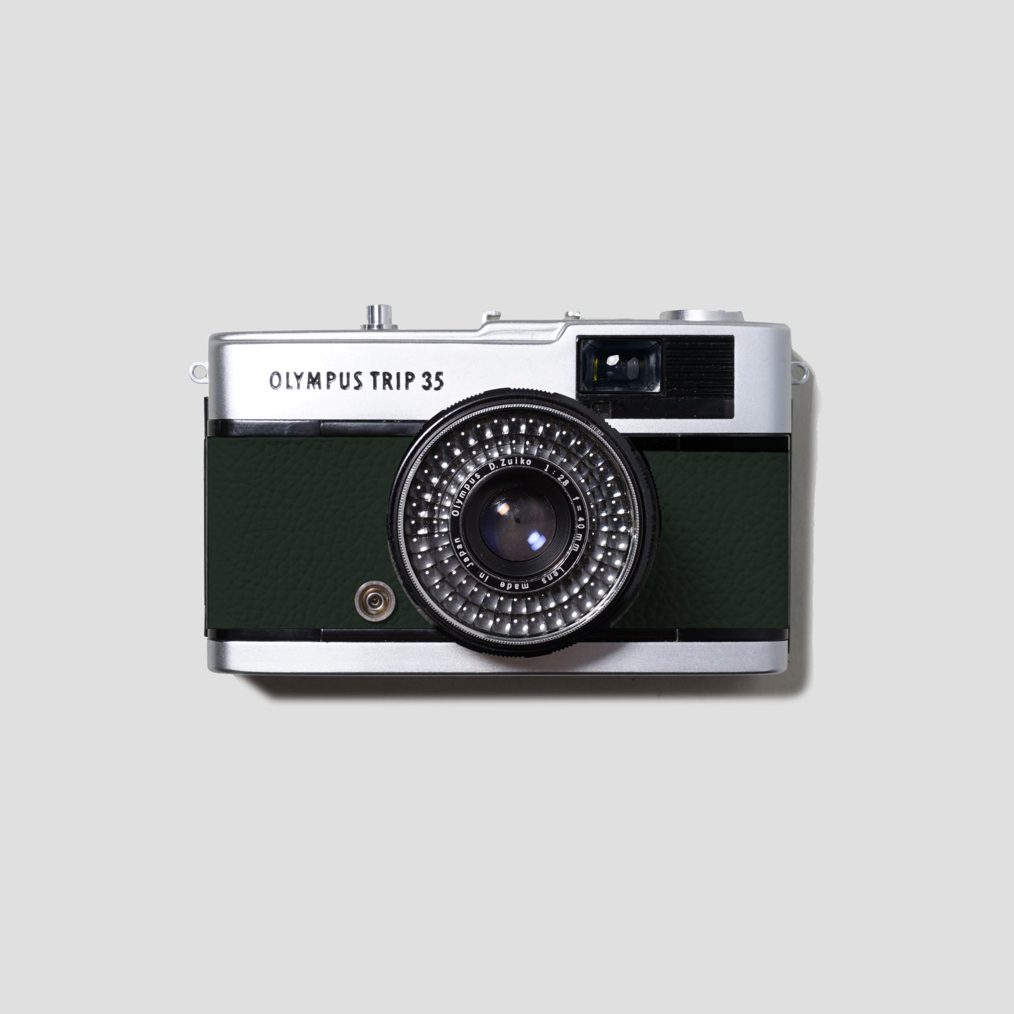 Olympus Trip 35 Dark Green Leather