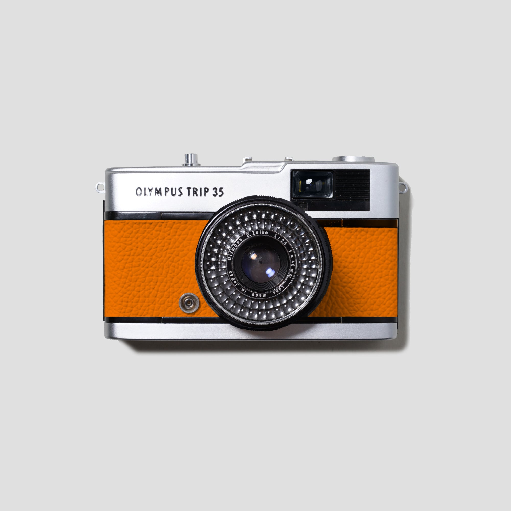 Olympus Trip 35 Orange Leather